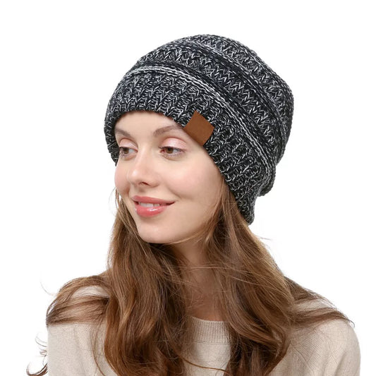 Beanie Hat Women Men Plain Knit Ski Cap Warm Slouchy Baggy Skull Spring Winter